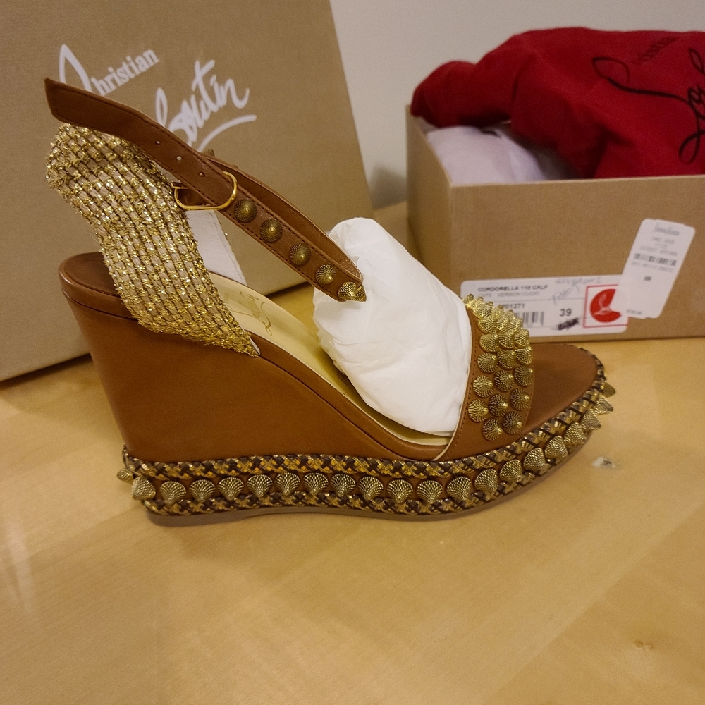 CHRISTIAN LOUBOUTIN Cordorella 110 Calf Sandal -Brand New with tag - Picture 4 of 4